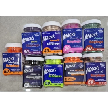 Nút bịt tai Macks Soft Foam chống ồn – 2 cặp trong hộp nhựa bảo quản, giá ưu đãi 24.000₫