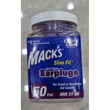 Nút bịt tai Macks Soft Foam chống ồn – 2 cặp trong hộp nhựa bảo quản, giá ưu đãi 24.000₫
