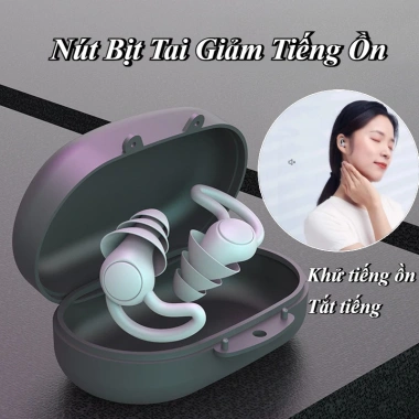 Nút Bịt Tai Vây Cá Mập 3 Lớp Bọt Không Dây Giảm Tiếng Ồn, Bảo Vệ Tai