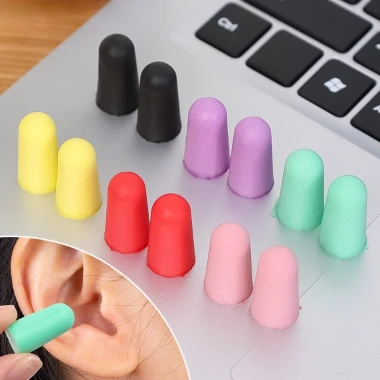 Nút Bịt Tai Xốp Mềm Chống Ồn - Cặp 2 chiếc kèm Hộp Nhỏ Du Lịch, Giá 14.300 VND