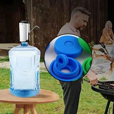 Nút chặn nắp bình nước JKKLLJ silicon Thay thế 3 & 5 Gallon, chống bắn tung tóe