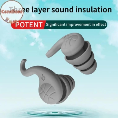 Nút tai cách âm Csndices silicone mềm, bảo vệ tiếng ồn du lịch, tái sử dụng, chặn âm thanh 40.800₫