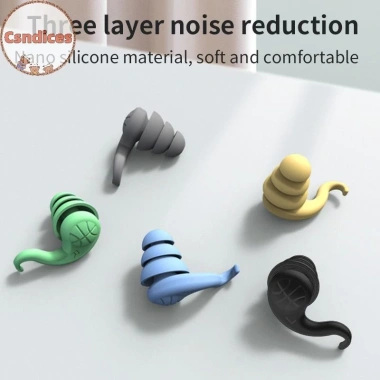 Nút tai cách âm Csndices silicone mềm, bảo vệ tiếng ồn du lịch, tái sử dụng, chặn âm thanh 40.800₫ 4