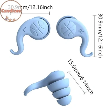 Nút tai cách âm Csndices silicone mềm, bảo vệ tiếng ồn du lịch, tái sử dụng, chặn âm thanh 40.800₫ 5