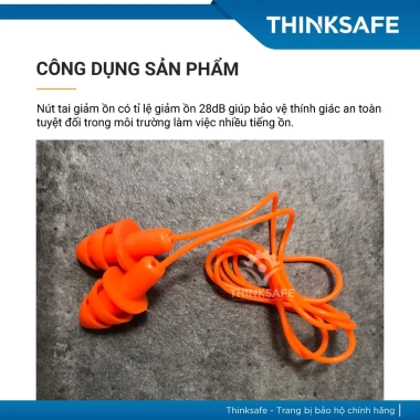Nút tai chống ồn 2 tầng 20 cặp THINKSAFE – Tiện lợi, bảo vệ tai, chống côn trùng, dễ vệ sinh, giá chỉ 52.000₫
