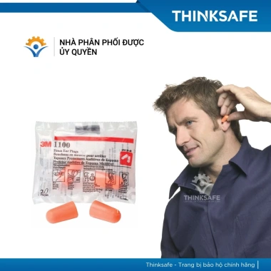 Nút tai chống ồn 3M 1.100 PU xốp mềm, NRR 29dB - 5 cặp THINKSAFE, giá 46.000 VND