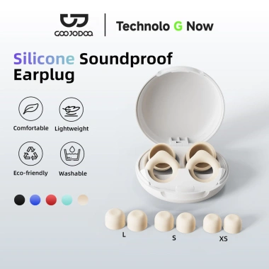 Nút tai chống ồn GOOJODOQ 24dB silicon siêu mềm 4 kích cỡ vừa vặn an toàn 70.833đ