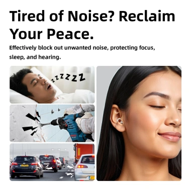 Nút tai chống ồn GOOJODOQ 24dB silicon siêu mềm 4 kích cỡ vừa vặn an toàn 70.833đ 3