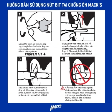 Nút tai chống ồn Mack s 3 cặp - Giá chỉ 99.000đ, giảm mạnh so với 124.740đ 9