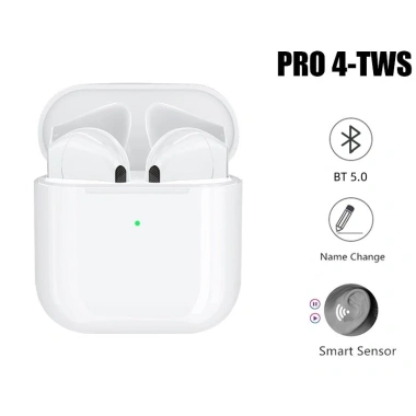 Nút tai không dây Bluetooth 5.0 Pro4 – Cảm ứng, gọi điện, tương thích hệ thống, 69.999₫
