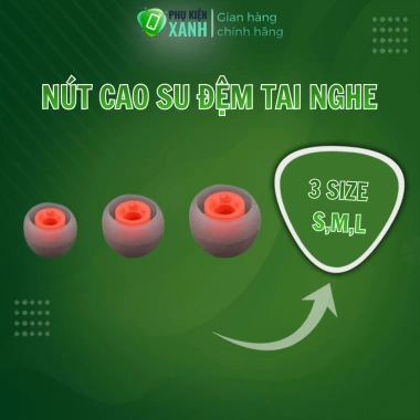 Nút tai nghe silicon chống ồn - Đệm in‑ear cách âm cho tai nghe không dây Nút tai nghe silicon chống ồn - Đệm in‑ear cách âm cho tai nghe không dây