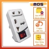 Ổ cắm 3 chấu công tắc du lịch đa năng chuyển 3 chấu thành 2 chấu, giao hàng 2h - Mos Shop
