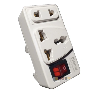 Ổ cắm 3 chấu công tắc du lịch đa năng chuyển 3 chấu thành 2 chấu, giao hàng 2h - Mos Shop
