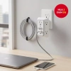 Ổ cắm 3 mặt chống sét - Bộ chia 6 ổ cắm, 4 cổng USB (2 USB-C) cho gia đình, văn phòng, du lịch, chỉ 220k