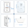 Ổ cắm 3 mặt chống sét - Bộ chia 6 ổ cắm, 4 cổng USB (2 USB-C) cho gia đình, văn phòng, du lịch, chỉ 220k 3