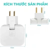 Ổ Cắm 3 Trong 1 2.500W - Phích Cắm Xoay 180° Tiện Lợi, Chịu Tải Cao Mọi Không Gian 2