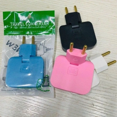 Ổ Cắm Chia Điện 2.500W 3 trong 1 Xoay 180 độ Chân Tròn và Dẹp Tiện Lợi Giá 15.000 VND 8