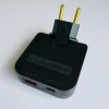 Ổ cắm chia điện 2.500W nhỏ gọn, xoay 180 độ, 3 chân tròn và USB, tiện lợi, giá 15.000₫ 2