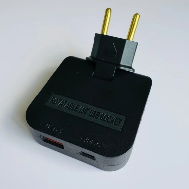 Ổ cắm chia điện 2.500W nhỏ gọn, xoay 180 độ, 3 chân tròn và USB, tiện lợi, giá 15.000₫ 2 Ổ cắm chia điện 2.500W nhỏ gọn, xoay 180 độ, 3 chân tròn và USB, tiện lợi, giá 15.000₫ 2