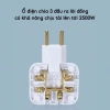 Ổ cắm chia điện 3 cổng xoay 180° JYoohome - Chống giật, đa năng, dùng cho nhiều thiết bị, 35k 3