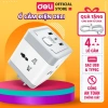 Ổ Cắm Chia Điện Đa Năng DELI 2.500W Cổng Sạc USB TypeC Chống Giật An Toàn Giá Siêu Tiết Kiệm 160k
