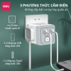 Ổ Cắm Chia Điện Đa Năng DELI 2.500W Cổng Sạc USB TypeC Chống Giật An Toàn Giá Siêu Tiết Kiệm 160k 2