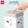 Ổ Cắm Chia Điện Đa Năng DELI 2.500W Cổng Sạc USB TypeC Chống Giật An Toàn Giá Siêu Tiết Kiệm 160k 7