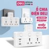Ổ Cắm Chia Điện Deli Chữ T Không Dây và USB TypeC PD20W giá 57.000 VND