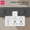Ổ Cắm Chia Điện Deli Chữ T Không Dây và USB TypeC PD20W giá 57.000 VND 7