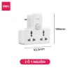 Ổ Cắm Chia Điện Deli Chữ T Không Dây và USB TypeC PD20W giá 57.000 VND 10