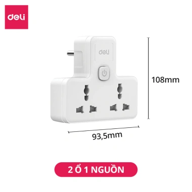 Ổ Cắm Chia Điện Deli Chữ T Không Dây và USB TypeC PD20W giá 57.000 VND 10 Ổ Cắm Chia Điện Deli Chữ T Không Dây và USB TypeC PD20W giá 57.000 VND 10