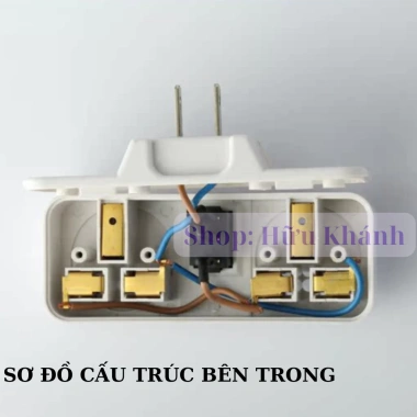 Ổ cắm chuyển đổi 2 chấu sang 3 chấu có công tắc tắt mở - Chống giật, nhựa ABS chịu nhiệt, an toàn, giá chỉ 30.000₫