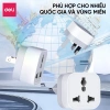 Ổ cắm chuyển đổi 3 chân sang 2 chân chuẩn EU Mỹ Anh, giá du lịch 29.000 đồng 3