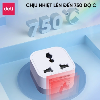 Ổ cắm chuyển đổi 3 chân sang 2 chân chuẩn EU Mỹ Anh, giá du lịch 29.000 đồng