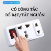 Ổ Cắm Chuyển Đổi 3 Chân Sang 2 Chân SONHOUSE, Công Tắc 2.000W Chống Cháy, Giá 33.000 VND 2