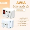 Ổ Cắm Chuyển Đổi Công Suất Lớn, Chia 3 Phích Cắm, Tắt Bật Dễ Dàng, Thiết Kế Siêu Hẹp - Giá 39.800₫ 2