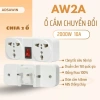 Ổ Cắm Chuyển Đổi Công Suất Lớn, Chia 3 Phích Cắm, Tắt Bật Dễ Dàng, Thiết Kế Siêu Hẹp - Giá 39.800₫ 3