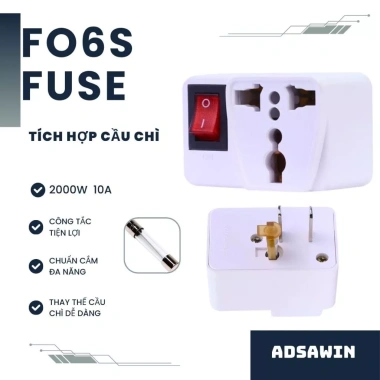Ổ Cắm Chuyển Đổi Công Suất Lớn, Chia 3 Phích Cắm, Tắt Bật Dễ Dàng, Thiết Kế Siêu Hẹp - Giá 39.800₫