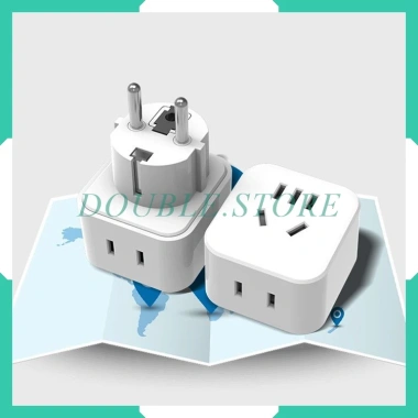 Ổ Cắm Chuyển Đổi Du Lịch 16A EU Đa Năng, 2 Ổ Tròn Chất Lượng Cao - Giá 55.900₫
