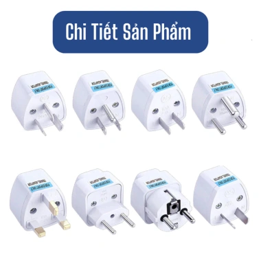 Ổ Cắm Chuyển Đổi Du Lịch Đa Năng ABS Chịu Nhiệt, Nhỏ Gọn, Giá 10.500₫