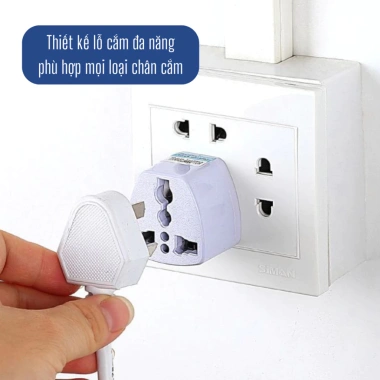 Ổ Cắm Chuyển Đổi Du Lịch Đa Năng ABS Chịu Nhiệt, Nhỏ Gọn, Giá 10.500₫