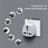 Ổ cắm chuyển đổi phích 3 sang 2 chấu đa năng 2.500W Nego trắng, chân dẹt - Giá 10.000₫ 2