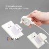 Ổ cắm chuyển đổi phích 3 sang 2 chấu đa năng 2.500W Nego trắng, chân dẹt - Giá 10.000₫ 4