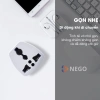 Ổ cắm chuyển đổi phích 3 sang 2 chấu đa năng 2.500W Nego trắng, chân dẹt - Giá 10.000₫ 7