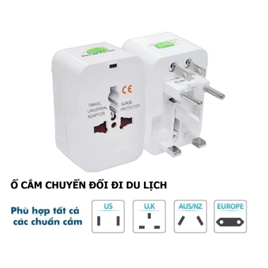 Ổ Cắm Đa Năng 8.604 Chuyển Đổi Phích Cắm Du Lịch Quốc Tế An Toàn - Giá 169.000₫