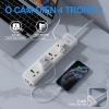 Ổ Cắm Đa Năng ANRMESUN 2.400W Chống Cháy Chống Giật, An Toàn, Sạc Nhanh, Dây Cáp 2-3m Lõi Đồng 2