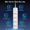 Ổ Cắm Đa Năng ANRMESUN 2.400W Chống Cháy Chống Giật, An Toàn, Sạc Nhanh, Dây Cáp 2-3m Lõi Đồng 6