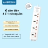 Ổ Cắm Đa Năng ANRMESUN 2.400W Chống Cháy Chống Giật, An Toàn, Sạc Nhanh, Dây Cáp 2-3m Lõi Đồng 10