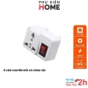 Ổ Cắm Đa Năng Chuyển Đổi 3 Chấu Sang 2 Chấu - Công Tắc An Toàn, Phù Hợp Nhiều Loại Cắm - Phụ Kiện Home 8.609