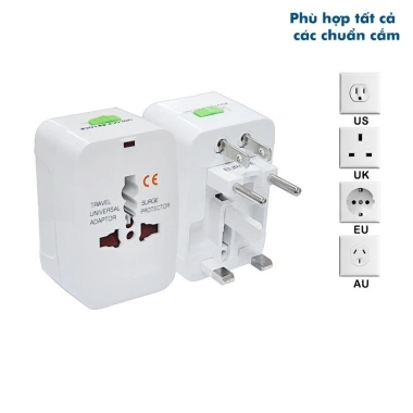Ổ cắm đa năng chuyển đổi tích hợp USB & Type-C - Tiện lợi du lịch, giá 50.000₫
